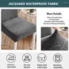 Stoelhoezen 1/2/4/6 stks water Weerspelen Jacquard Cover voor eetkamer Wedding Home Banket Keuken Anti-Dirty Seat Case