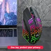 Дешевая цена 8-клавишная мышь 1600DPI Офисная игра RGB Перезаряжаемая компьютерная мышь Беспроводная мышь