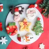 Выпечка плесени силиконовая плесень для выпечки пищевые прикладные формы рождественские елки снеговик подарки DIY шоколадное выпечка