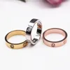 Fashion ring designer ring love ring 3 diamond rings rose gold ladies/men luxury jewelry titanium steel gold plated never fades and is not allergic