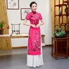 ملابس عرقية نساء فيتنام فستان تقليدي امرأة فيتنامي AO Dai Long Cheongsam Qipao Robe Orientale Party Dresses China Costume