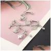 Wtyczki Tunele Dangle Heart Star Butterfly Stud Chrząstki Kolczyki Helisa Uch Ear Puchanie Tragus Hurtownia mieszanki styl upuść dhgarden dhr8z