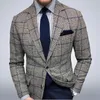 Men's Suits 2023 Casual Blazers Design EUR Version Slim-Fit Trend Business Coat Custom Skinny Prom Wedding Suit