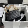 10a ayna üst deri kadın çantalar tasarımcı lüks fil desen kare toka 255 çanta omuz crossbody klasik moda marka zinciri kopya orijinal whol