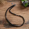 Pendant Necklaces Bohemian Fashion Natural Black Agate Tiger Eye Stone Coconut Shell Necklace Jewelry For Men And Women