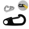 Klättringssäkerhetsele Användbar rostfritt split stål Keychain Ring Key Clasps Clips Snap Hook Cords Slings och WebBing1