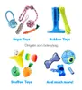 Jouets pour chiens à mâcher Pacific Pups Products Ensemble de jouets avec corde à mâcher pour chiens Distributeur de peluches et de friandises Balle prend en charge le sauvetage à but non lucratif Drop D Amilf