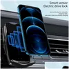 Car DVR ładowarka c2 qi bezprzewodowa mocowanie w podczerwieni Sense Sense Szybki uchwyt do telefonu Huawei Smart Drop dostarczanie Motocykl motocykl Elec Dhqax