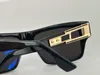 Дизайнерские винтажные солнцезащитные очки женщины бренд Brand Sun Glasses Square Square рамка 407 Популярный UV 400 защита золота Unisex Sports