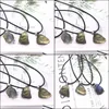 H￤nghalsband grovt naturligt labradorite monssten energi helande sten irregar halsband rep kvinnor smycken fabrik dhseller2010 dhyhq