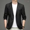 Herrdräkter High End Designer Casual Fashion Elegant Slim Fit Smart Mens Blazer Suite Jacket Expensivet Clothing 2023