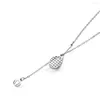 Hanger kettingen tennis ketting y-necklace ketting racket en bal hartslag sport sieraden geschenken minnaar