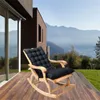 Oreiller 1x chaise longue simple de style européen extérieur jardin à bascule doux balcon tatami couleur unie