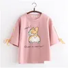 Auto DVR T-shirts Kids T-shirts Tiener Girls Tops T-stukken Katoen Ronde Nek Zomer Solid druppel Delivering Baby Materniteit Kleding Dh42i