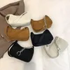 أكياس مسائية Women Corduroy Bag 2023 Trend Designer الكتف أنثى حقيبة يد غير رسمية حقائب اليد الترفيهية للنساء