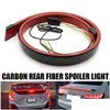Araba DVR Dekoratif Işıklar Karbon Fiber MTifonction Trunk Spoiler LED Işık Şeridi 1.2m Araba Dış Arka Spoiler Dönüş Sinyali Fren Lam Dhrmo