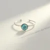 Cluster Rings Solitaire Ring Turquoise Style Soul Jewelry Good Jewerly For Women 2023 Gift In 925 Sterling Silver Super Deals