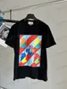 Xinxinbuy Men designer tee t shirt 23SS Paris Color Rabbit Letters Print Short Sleeve Cotton Women