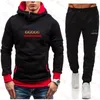 Casual sweatsuit Designer Tracksuit Men hoodies AND pants 2 Pieces Sets Mens Sweatshirt Pullover Sportswear Tennis Jogging Fitness269E