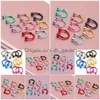 Nose Rings Studs 16G Titanium Anodized Balls Circars Horseshoes Cbr Ring Eyebrow Body Piercing Jewelry Drop Delivery Dhgarden Dhrql