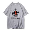 Męskie koszulki raper Hip Hip Hip Hip Lil Darkie Spider Gang Men's Vintage Harajuku Tshirt Streetwear Men Men Kobiety Modne Modne Pure Cotton Tshirt J230217