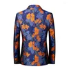 Abiti da uomo Blazer da uomo Moda Colore Cappotto Personalità Stage Performance Suit Stampa Banchetto Affari Tempo libero Per matrimonio