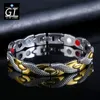 Bracelets porte-bonheur Dragon Graining torsadé Bracelet magnétique sain pour les femmes aimants de thérapie de puissance bracelets hommes perte de poids