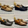 Nya klassiska klänningskor för män 100 % kohud Platt läder med spänne för män Casual Shoe Mules Princetown Herr Designer Loafers storlek 38-46