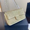 Designer Femmes CF Diamants Sac à bandoulière brillant France Brand de luxe Paris Silt Cross Body Corps Sacs à rabat