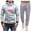 Casual sweatsuit Designer Tracksuit Men hoodies AND pants 2 Pieces Sets Mens Sweatshirt Pullover Sportswear Tennis Jogging Fitness269E