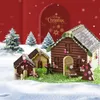 Baking Moulds SILIKOLOVE 2 Pcs/Set Christmas 3D Gingerbread House Silicone Mold DIY Baking Chocolate Cake Mould Biscuits Cookie Bakeware Tools 230217