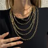 Chains Hip-hop Punk Multi-layer Chain Necklace Female Street Cool Metal Geometric Trendy European And American Style Jewelry