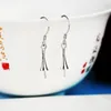 Boucles d'oreilles pendantes longues pour femme en argent sterling 925 avec perles ou perles rondes de 8 à 20 mm, réglage semi-monté