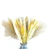 Decorative Flowers 70 Pcs White Pampas Grass Tall Decor DIY Natural Dried Reed