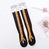 Women Socks Winter Autumn 3D Chicken Print Funny Cartoon Thigh High Sock Fashion Cute Ladies Creative Toe Feet