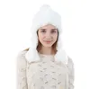 Berets Weibliche Wolle Gestrickte Mütze Winter Mongolische Nationale Kappen Prinzessin Verdickte Gehörschutz Bomber Hüte