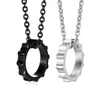 Pendentif Colliers Gear Collier Acier Couleur Hommes Personnalité Punk Inoxydable Chandail Chaîne Bijoux En Gros