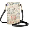 Kvällspåsar Forudesigns British Style Mobile Telefon Bag Female Fashion Retro Classic Shoulder Clamshell Party Outing Messengers