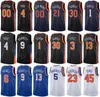 Gedruckte Stadt verdiente Basketball Derrick Rose Jerseys 4 Evan Fournier 13 Mitchell Robinson 23 Immanuel Quickley 5 Obi Toppin 1 Julius Randle 30 RJ Barrett 9 Männer Frauen