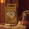 Tafel klokken metaal antieke gouden luxe decoratiebureau klok