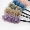 NIEUWE Flower Magic Bun Maker Ribbon Hairbands Donut Hairpin Hair Bands Fashion Girl Women Diy Hairstyle Headband Tools Accessoires 1648