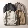 Chaquetas de marca Original de calle para hombre, chaqueta de algodón con cuello levantado esencial, chaqueta fina de algodón para mujer, chaquetas largas para mujer