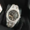 Klassisk titta p￥ ny version skelett VVS1 Diamond Watch Pass TT Rose Gold Blend Sier Top Quality Mechanical ETA Sport Men's Luxury Ice Out Sapphire