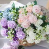 Decorative Flowers White Artificial Silk Small Ball Carnation High Quality Fake Plants DIY Home El Wedding Christmas Bedroom Decoration