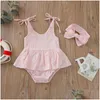 Voiture DVR Jumps Curchs Summer Baby Girls Clothes Bandage Daisy Imprimer Rober Robe Band Band Cotton Linn Tenues Drop Livrot