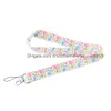 Schuhteile Zubehör Lx747 Baby Fußabdrücke Schlüsselanhänger Zubehör Handy USB Id Abzeichen Halter Schlüssel Strap Tag Neck Lanyard für Gi Smtyd