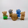 Moldes de cozimento PRZY 3D Teddy Bear com chapéu Silicone FONDANT FONDANT MOUSCO MOUSS MOLDES MOLDOS COM AMOR CANDLE SILICONE MOLD RESIN 230217