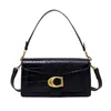Роскошная сумка Baguette с крокодиловым узором, женская сумка через плечо, квадратная сумка, сумка-мессенджер, роскошные сумки, сумки для подмышек 230201