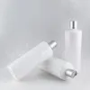 Butelki do przechowywania 500 ml biała płaska butelka z plastikową butelką 500 cm3 makijażu płynu do podkładu / żel prysznicowy (15 szt. / Partia)
