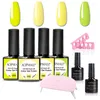 Kits d'art d'ongle AOPMALL Gel vernis Semi Permanent Soak Off UV LED Kit pour manucure 8 pièces/ensemble